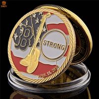 2013 Boston Marathon American Free Challenge Gold Plated USA Coin Height Collection Value