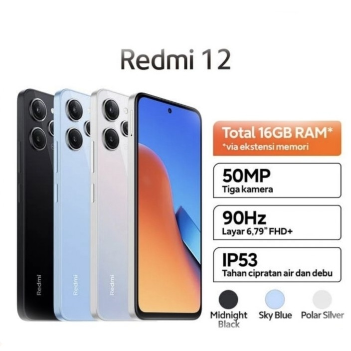 Redmi 12 Ram 8 256 Gb Garansi Resmi Original Bisa Kredivo   Paylater 