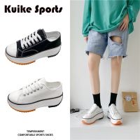 ▥♞♕ Kuike รองเท้าผ้าใบ พื้นหนา รองเท้าผ้าใบวินเท SF3721