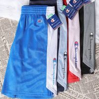 ♙♠☌ American version of Champion champion sports mesh shorts for men and women trendy brand basketball five-point pants loose casual pants summer