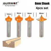 4pcs 8mm Shank Solid Carbide Round Point Cut Round Nose Bits Shaker Cutters เครื่องมือ เครื่องตัดมิลลิ่งสําหรับงานไม้สําหรับไม้ MC02044