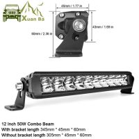 บาร์ไฟ Led 12 22 32 42 52นิ้วออฟโรด4X4สำหรับรถกะบะเอทีวี Uaz Combo Beam ทางวิบาก12V 24V