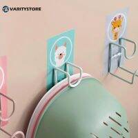 [Varitystore] การ์ตูนอ่างล้างหน้าตะขอห้องน้ำมัลติฟังก์ชั่ที่ไร้รอยต่อแขวนผนังการจัดเก็บตะขอเหนียว