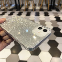 【 Cw】luxury Glitter Bling เคสศัพท์กันกระแทกสำหรับ 13 12 Pro MAX 11 Pro MiNi X XS XR 7 8 Plus SE ฝาหลังแบบนุ่มโปร่งใส