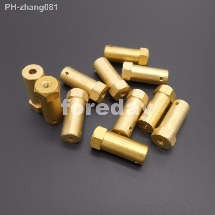 5pcs-brass-5mm-flexible-hexagonal-hexagon-coupling-coupler-six-edge-shaft-motor-flexible-length-30mm-m5-2-spanners-xfd329x5-2