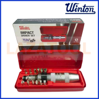 WINTON ไขควงตอกกระแทก 13 ตัวชุด ชุด​ไขควง​ตอก ไขควงตอก แท้ Impact Screw Driver