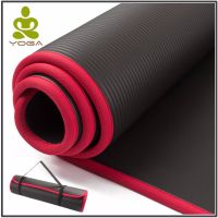 10MM Extra Thick 183cmX61cm High Quality NRB Non-slip Yoga Mats For Fitness Tasess Pilates Gym Exercise Pads with Bandages