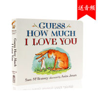 Guess how much I love you guess how much I love you babys English Enlightenment cognition picture book babys EQ early education cant tear cardboard book Liao Caixings recommendation list