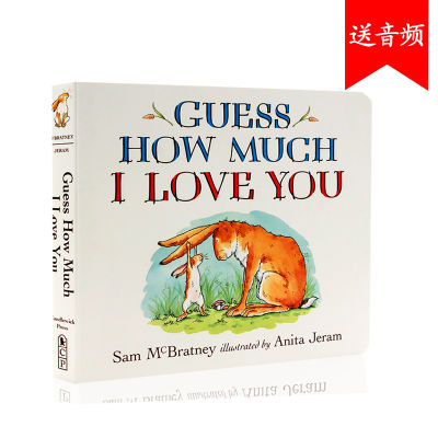 Guess how much I love you guess how much I love you babys English Enlightenment cognition picture book babys EQ early education cant tear cardboard book Liao Caixings recommendation list