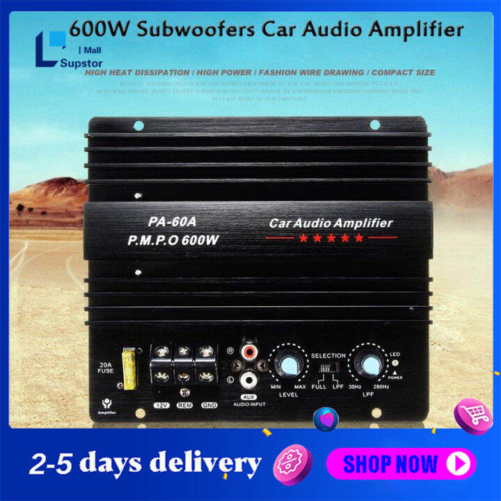 【Ship from Manila】12V 600W High Power Car Audio Amplifier PA60A Woofer