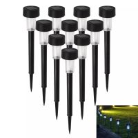 10pcslot LED Solar Landscape Powerd Light Waterproof Outdoor Solar Lamp Sun Light Landscape Spotlight for Garden Yard Path