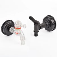 1/2" 3/4 Inch Thread IBC Tank Adapter Thicken Plastic Tap S60X6 Threaded Cap Water Tank Fitting For Home Garden Water Connectors