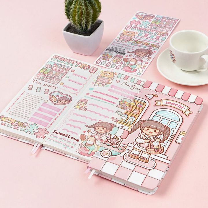 small-mochi-high-value-hand-account-sticker-material-full-set-of-childrens-cute-girl-heart-portable-cane-ins-wind-week-notebook