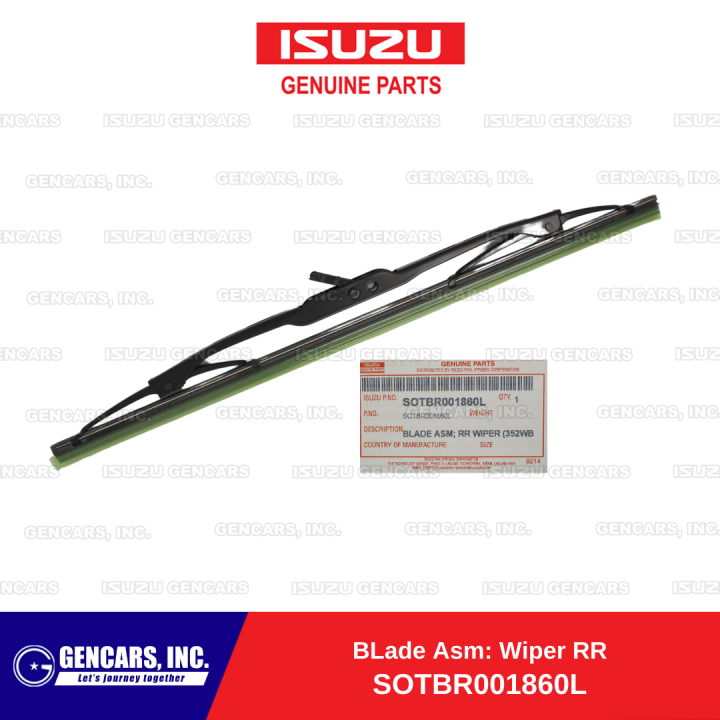 Isuzu BLade Asm Wiper RR for Crosswind XUV/SPORTIVO (SOTBR001860L