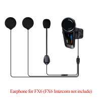 Fodsports FX6 Motorcycle Helmet Bluetooth Intercom Earphone Parts Hard Soft Microphone for FX6 intercom motorcycle Accessories