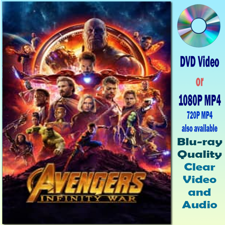 AVENGERS INFINITY WAR DVD 1080P Lazada PH