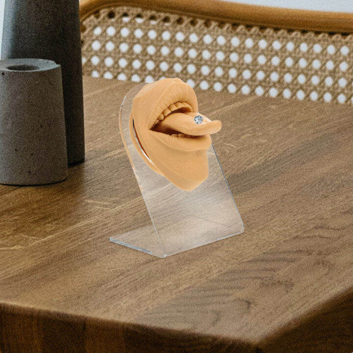 randyorke Tongue Nail Model Flexible Piercing Practice Body Parts Fake