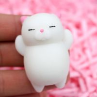 （A Decent） IWish SqueezeChange สี Squishy แมวน่ารัก Stings Soft Sticky Stress Relief FunnyToys