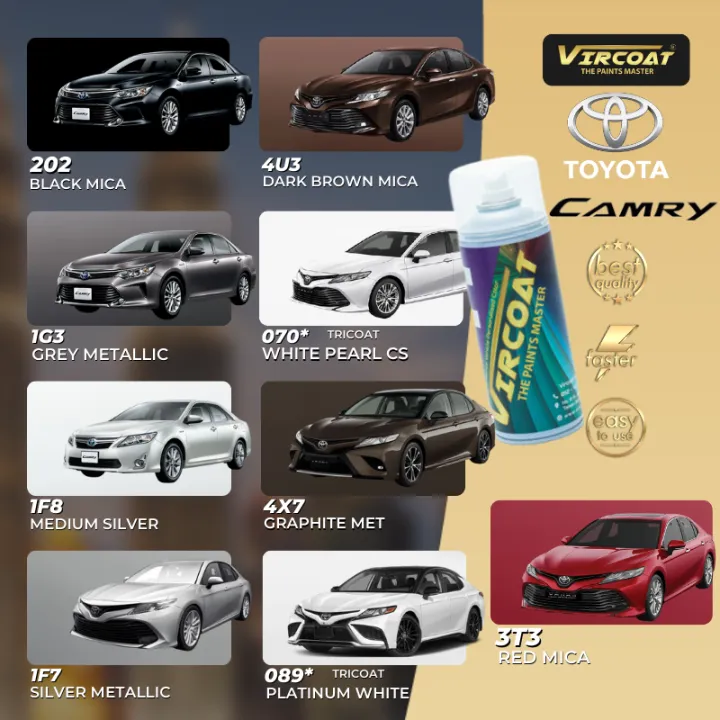 [Toyota CAMRY] Touch Up Paint All Colors/2K Car PaintCat Bancuh Kereta