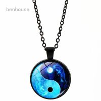 benhouse Yin Yang Feng Shui Ying Silver Chain Necklaces Best Friend Charm Necklace Uni Pendant Necklaces