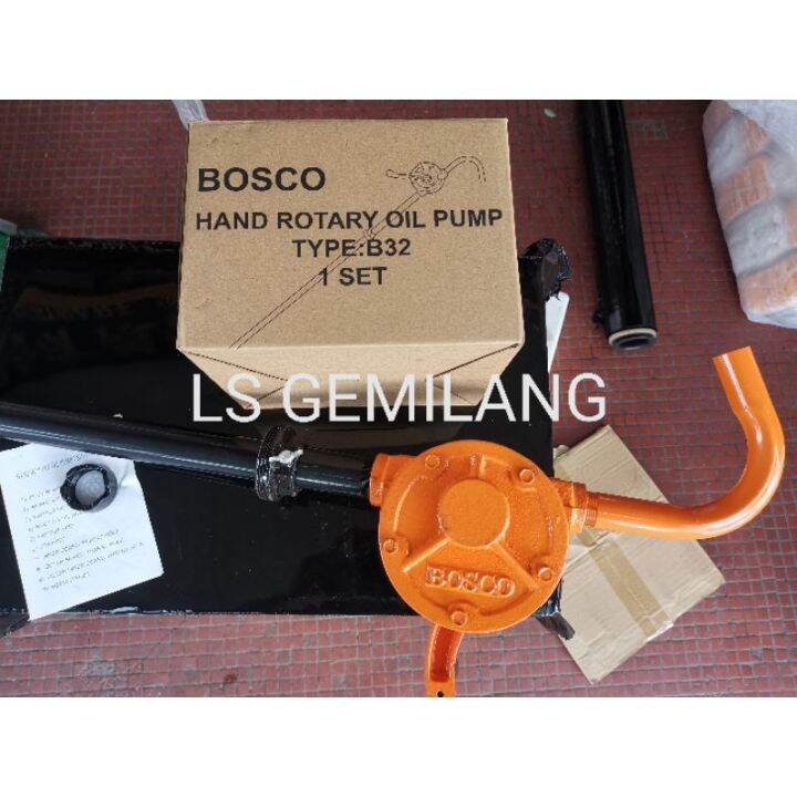 BOSCO ORIENTAL HEAVY DUTY B32 HAND ROTARY OIL PUMP MINYAK PETROL TYPE
