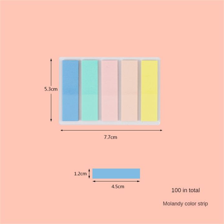 18ตัวเลือกที่มีสีสันและมินิมอลสติกสีสอง-post-it-หน้า