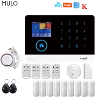 【LZ】◐✠  MULO Tuya Alarm System WiFi GSM Security System Burglar Alarm For House Office PG103 SMS Call Auto Dial APP Remote Control