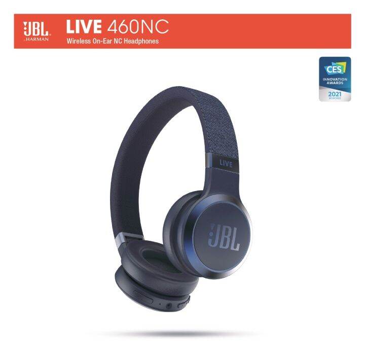 JBL Live 460NC Wireless OnEar Noise Cancelling Headphone Bundle with