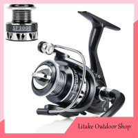 Spinning Fishing Reel พร้อมที่จับพับได้ Sp1000-7000 5.2:1 Gear Ratio 14Kg Max Drag Lure Fishing Reel