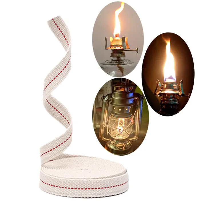 meriglare Oil Lantern Wick Cotton Wick 6.5 Feet Oil Lamp Wicks Core