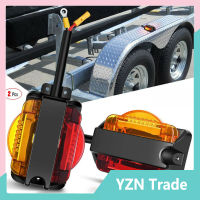 2Pcs รถบรรทุก Trailer Led Mudguard ไฟเลี้ยว14led ด้านข้างโคมไฟ Clearance Marker ไฟเตือนไฟท้าย【fast】