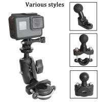 สำหรับมอเตอร์ไซค์ Gopro 11 10 9 8แท่นยึดแฮนด์รถขายึด RAM กระจกมองหลังสำหรับ SJCAM Go Pro DJI Osmo Action 3 2อุปกรณ์เสริมกล้องถ่ายรูป