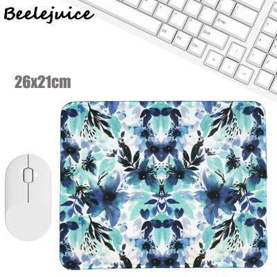 （A LOVABLE） BlueFlowerSiliconePad NatureMouse PadLaptop โต๊ะ PadPad ข้อมือ RestDesk Pad