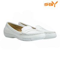 SBY รองเท้าพยาบาลหนังแท้ รุ่น FTN05 สีขาว (WH)