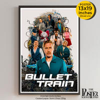 Bullet Train Poster โปสเตอร์ภาพยนต์ ระห่ำด่วน ขบวนนักฆ่า ภาพขนาด 13x19 นิ้ว
