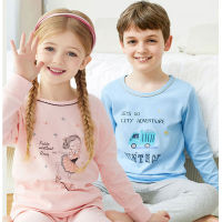Teens Pyjamas Boys Girls Pajamas Sets Toddler Girls Girls Clothes Cotton Long Sleeved Kids Sleepwear 2021 Childrens Home Suit