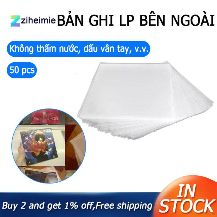 50PCS OPP Gel Recording Protective Sleeve for Turntable Player LP