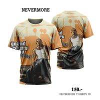 2023 newNEVERMORE T-SHIRT 3D ใส่ได้ทั้งชายและหญิง