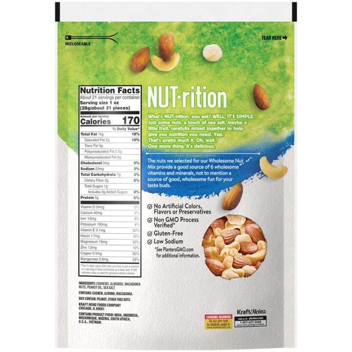 Nuts Planters NUT-rition Wholesome Nut Mix 595g | Lazada PH