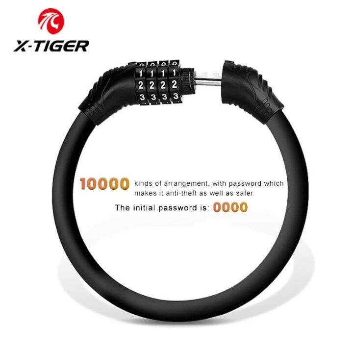 x-tiger-bicycle-lock-mountain-bike-4-digit-password-bike-lock-portable-security-motorcycle-electric-scooter-padlock-universal-locks