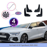 บังโคลนรถสำหรับออดี้ A3 8Y Sportback 2020 ~ 2022หุ้มสาดอวัยวะเพศหญิง M Udflap โคลนยามปกป้องอุปกรณ์เสริมสินค้าในรถยนต์2021