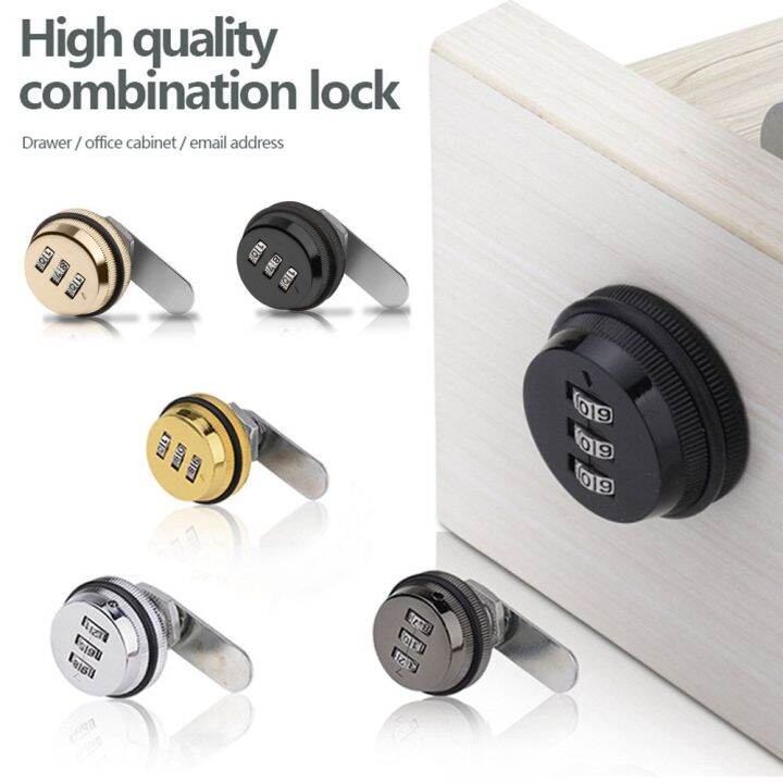 thumbnail image 2 of Black 3 Digit Combination Cam Lock Mailbox Lockers... - Vicedeal 2 of 12