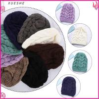 XUESHE Elastic Skull Crochet Ski Thick Cap Baggy Beanie Knit Hat