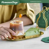 Romance Days Glass Coffee Cup Set Nordic Afternoon Tea Cup Household Glass Juice Cup Heat-resistant Latte Cup 300ml