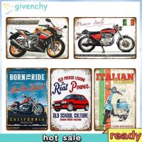 20x30cm Vintage Car Tin Painting Rectangular Metal Wall Signs Decor Plaque