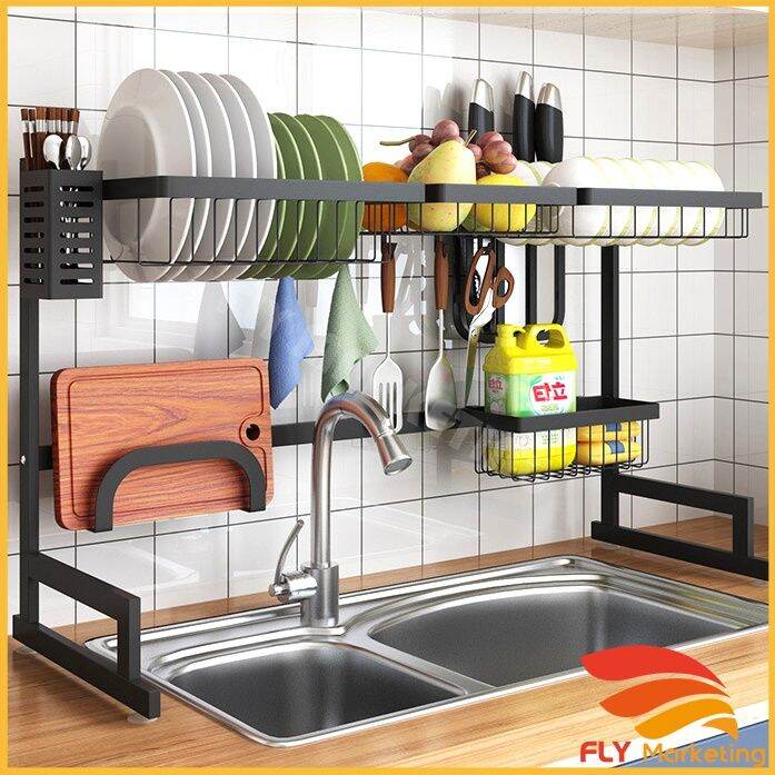 Stainless Steel Kitchen Rack Organizer for Kitchenware Storage Sink