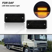 For DAF 45 55 LF 2001-up 65 75 CF 1998-2013 85 1992-1998 95 1987-1998 105 XF 2005-up 2PCS LED Side Marker Lights Smoke And Clear