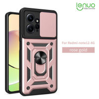 Lenuo เกราะหนาสำหรับ Xiaomi Redmi Note 12 4G 12S 12เทอร์โบ Poco F5โปรเคสโทรศัพท์ TPU + PC วงแหวนแข็งลายรถฝาหลังกันกระแทกพร้อมที่หุ้มรีโมทคอนโทรไร้สายป้องกันกล้อง