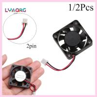 LYAQRG SHOP 1/2pcs สีดำ มินิ แบบ 2 ขา ระบบซีพียู ฮีทซิงค์ 40mm x 10mm คูลลิ่งคูลเลอร์ DC Brushless Fan 4010 12V พัดลมคอมพิวเตอร์ขนาดเล็ก