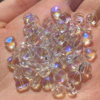 6x6mm AB Clear Heart Shape Czech Lampwork Crystal Glass Spacer Bead For Jewelry Making Diy Needlework Bracelet Necklace Hairpin Beads